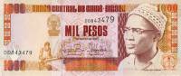 Банкнота Гвинея-Бисау 1993 год 1 000 песо Амилкар Кабрал   UNC