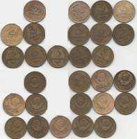 1931-57, 3 коп, 14 шт Набор монет СССР 1931 36-38 40 46 49 50 52-57   VF