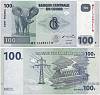 2007 Банкнота Дем Республика Конго 2007 год 100 франков Слон   UNC