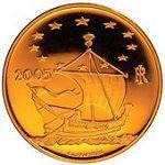(№2005km273) Монета Италия 2005 год 50 Euro (Искусства в Европе - балерина, Франция)