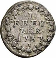 (№1737km23(appenzell)) Монета Швейцария 1737 год 1 Kreuzer