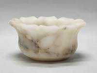 Ваза кашпо белый мрамор