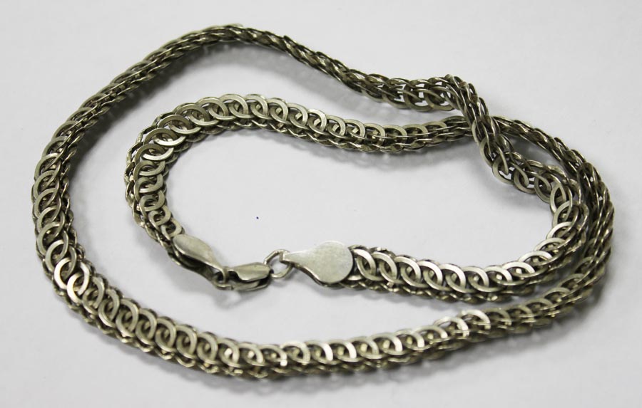Цепь мужская, серебро, 925 проба, вес 26,3 гр