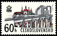 (1978-038) Марка Чехословакия "Мост"    Городские пейзажи Праги III Θ