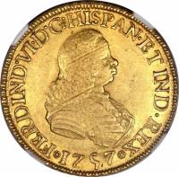 (№1757km21) Монета Гватемала 1757 год 8 Escudos (Фернандо VI)