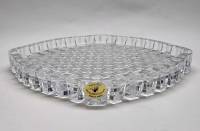 Блюдо Гусь Хрустальный квадратное новое с наклейкой 25 х 25 см