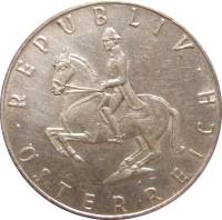 (1961) Монета Австрия 1961 год 5 шиллингов "Всадник"  Серебро Ag 640 Серебро Ag 640  UNC
