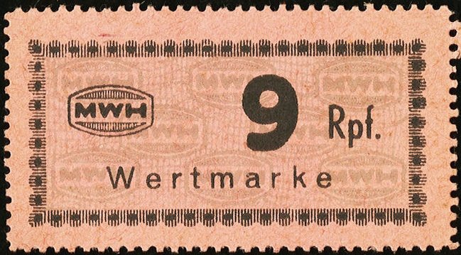 (№2017) Банкнота Германия (Без даты) 9 Reichspfennig&quot;