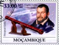 (№2009-3375) Марка Мозамбик 2009 год "400-летие телескопа Галилео Галилей 1564hellip", Гашеная