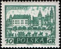 (1960-042) Марка Польша "Краков"   Исторические города №1 III Θ