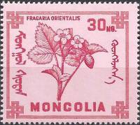 (1968-013) Марка Монголия "Земляника восточная"    Ягоды III Θ