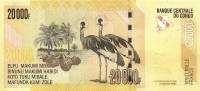 (2006) Банкнота Дем Республика Конго 2006 год 20 000 франков "Страусы"   UNC
