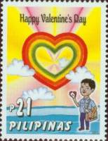 (№2003-3377) Марка Филиппины 2003 год "День Valentine039s", Гашеная