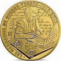(№2016) Монета Франция 2016 год 200 Euro (Мужчины и женщины Первой Мировой Войны)