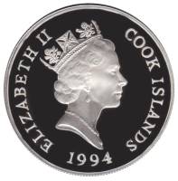 () Монета Острова Кука 1994 год   ""   Серебро (Ag)  UNC