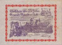 (№1920) Банкнота Австрия 1920 год "25 Heller"