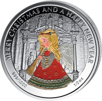 (№2011km1005) Монета Либерия 2011 год 2 Dollars (Ангел)