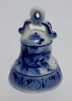 Фарфоровый сувенир "Колокольчик", высота 8 см. (сост. на фото)