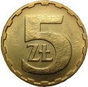 (№1986y81.2) Монета Польша 1986 год 5 Złotych