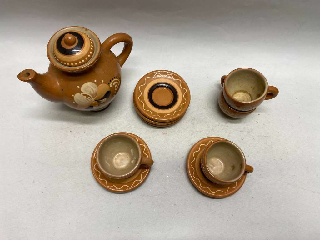 Кофейный сервиз керамика 10 предметов