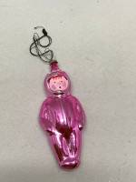 Елочная игрушка космонавт стекло СССР