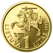 () Монета Литва 1997 год 1  ""    AU