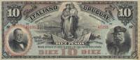(№1887P-S212r) Банкнота Уругвай 1887 год "10 Pesos"