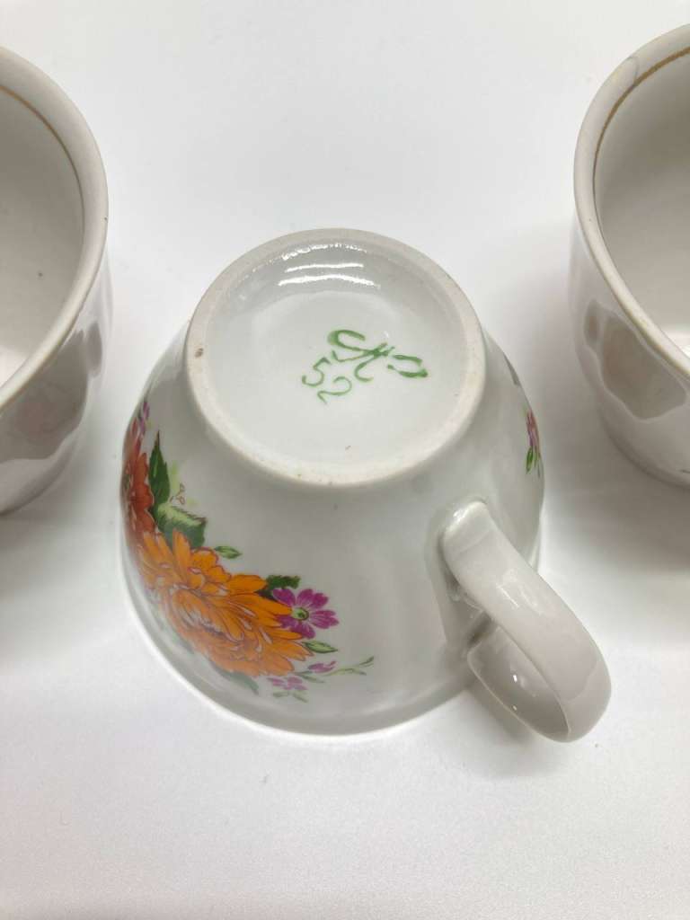 Чашки, Полонский фарфоровый завод, 3 шт