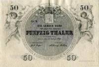 (№1856P-S595) Банкнота Германия 1856 год "50 Thaler"