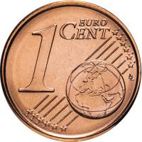 (2019) Монета Бельгия 2019 год 1 цент  4 тип. с МД, король Филипп Серебрение  UNC