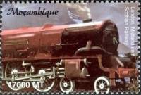 Марка Мозамбик 2002 год "Лондон Мидленд ampamp Шотландская железная дорога", Гашеная