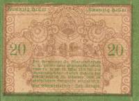(№1920) Банкнота Австрия 1920 год "20 Heller"