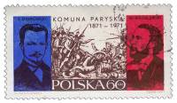 (1971-017) Марка Польша "Генералы Парижской коммуны"    100 лет Парижской Коммуне I Θ