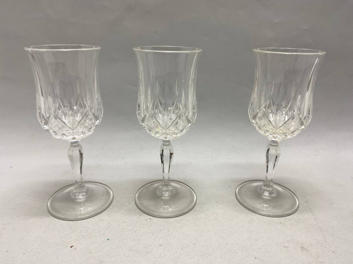Бокалы хрусталь алмазная грань, 3 шт