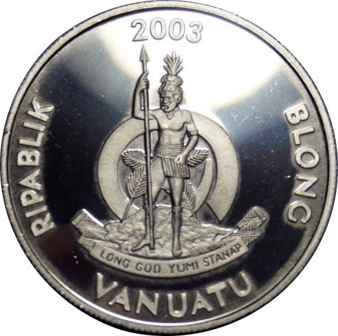 () Монета Вануату 2003 год 50 вату &quot;&quot;   PROOF