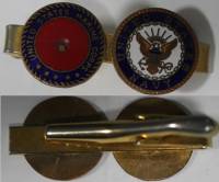 Зажим для галстука США Корпус морской пехоты Горячая эмаль Тяжёлый Скол эмали