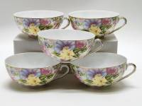 Чашки чайные 5 шт Yamasen Япония костяной фарфор 