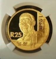 (№2005km404) Монета Южная Африка 2005 год 25 Rand (Лауреаты Нобелевской Премии - Начальник Альберт Л