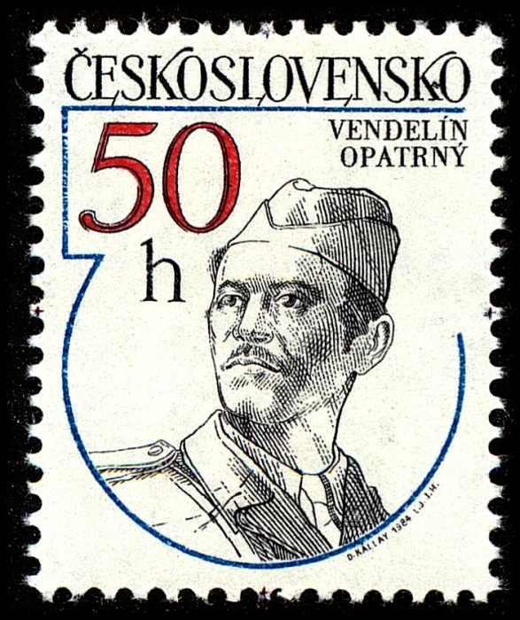 (1984-017) Марка Чехословакия "В. Опатрны"    Герои антифашисткого сопротивления II &Theta;