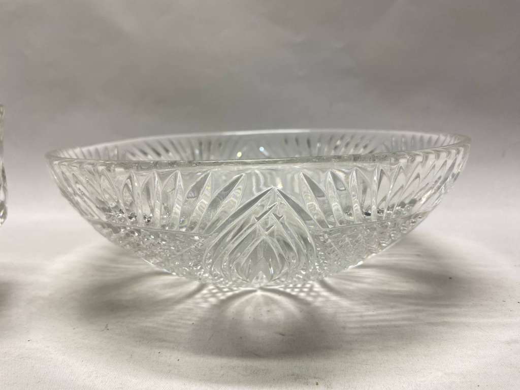 Салатник круглый хрусталь 2 шт СССР