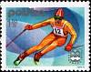 (1976-003) Марка Польша "Слалом"    Зимние Олимпийские Игры 1976, Инсбрук III Θ