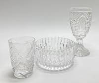 Икорница + бокал + стопка, хрусталь