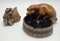 Пепельница + статуэтка, керамика