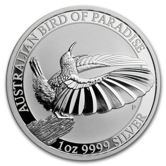 (2018) Монета Австралия 2018 год 1 доллар &quot;Райская птица&quot;  Серебро Ag 999  PROOF