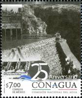 (№2014-3817) Марка Мексика 2014 год "25-летию сайт conagua", Гашеная