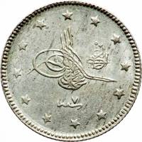 (№1915km770) Монета Турция 1915 год 2 Kuruş
