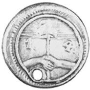 (№1836km6 (mendoza)) Монета Объединённые провинции Южной Америки 1836 год frac14; de Real