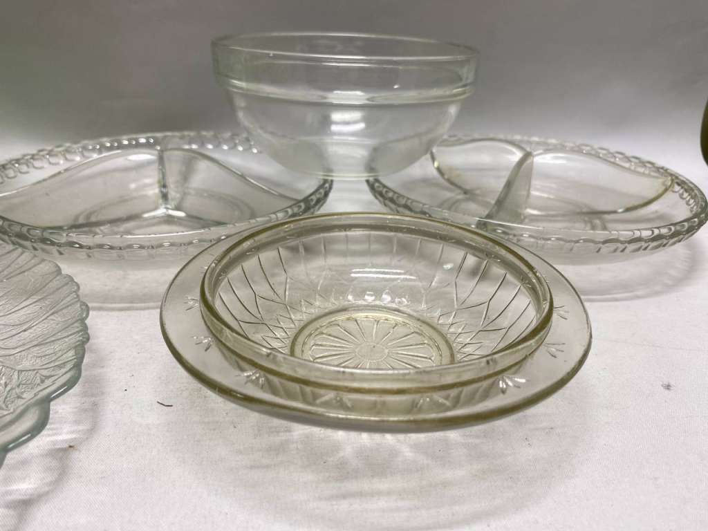 Посуда столовая стекло, салатники, минажницы