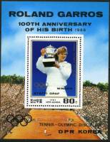 (1987-106) Блок марок  Северная Корея "Штеффи Граф"   Теннис III Θ
