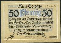 (№1920) Банкнота Германия 1920 год "50 Pfennig"